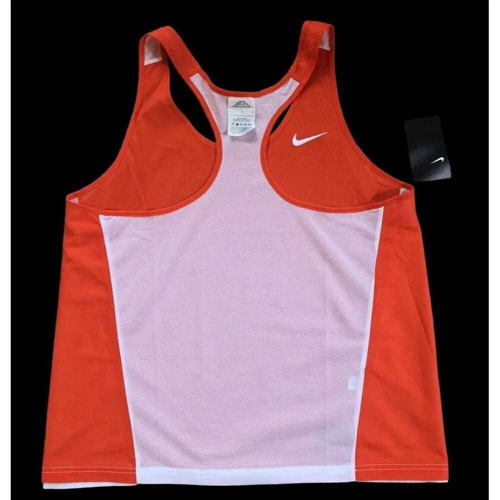 Nike Womens Reversible Pinnie Sleeveless Lacrosse Jersey Orange/White Large New